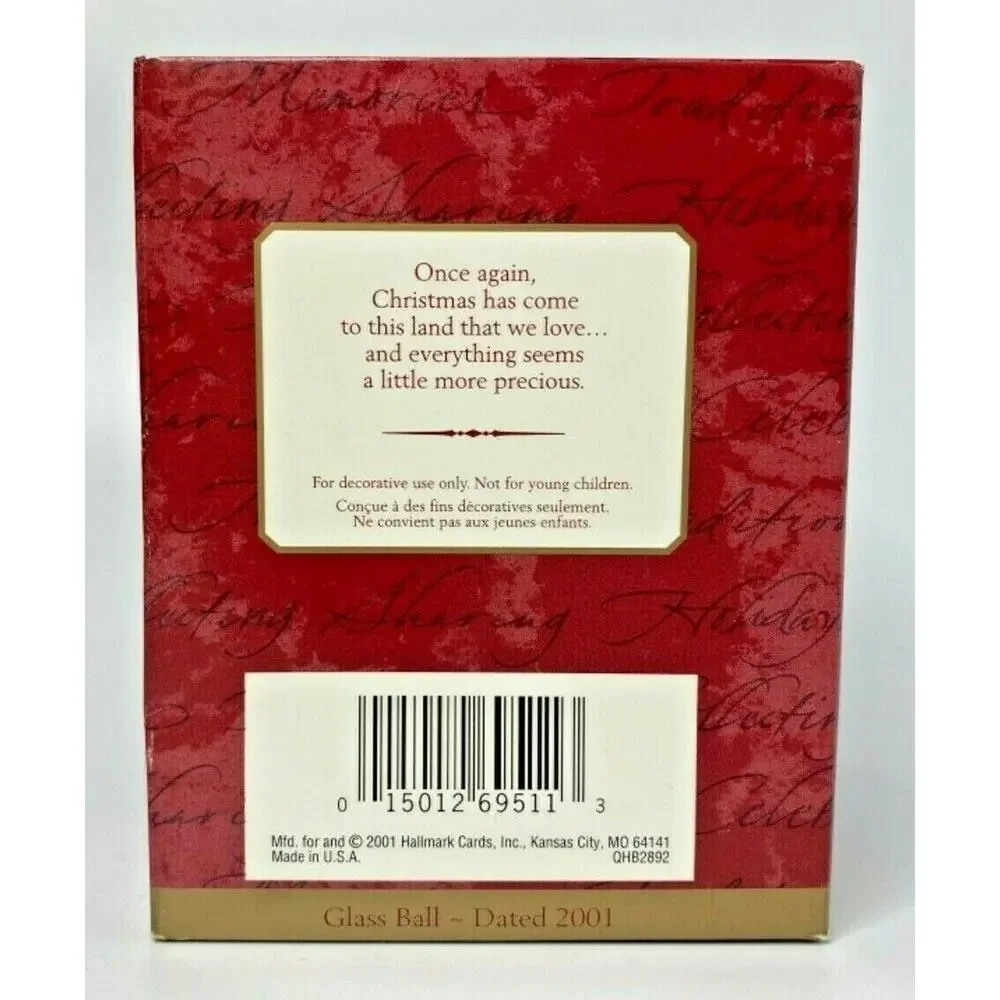 2001 Hallmark Stars and Stripes Forever Ornament U35‎